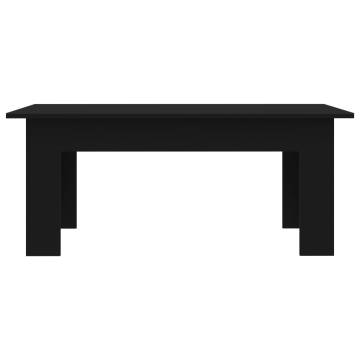 Stylish Black Coffee Table - 100x60 cm | Hipomarket