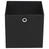 Stylish 10 pcs Black Storage Boxes | Hipomarket UK