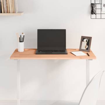 Solid Wood Beech Desk Top 80x40cm - Versatile & Durable