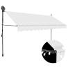 Manual Retractable Awning with LED 350 cm Cream Colour cream Quantity in Package 1 Width 350 cm 