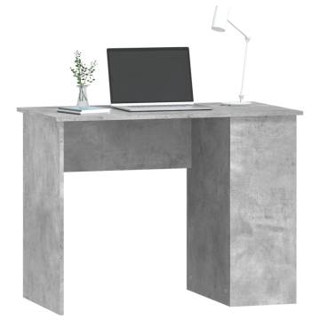 Concrete Grey Desk 100x55x75 - Modern Engineered Wood Design