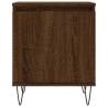 Elegant Brown Oak Bedside Cabinets - Set of 2 | HipoMarket