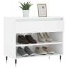 Shoe Cabinet High Gloss White - Elegant Storage Solution