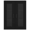 Stylish Highboard Black 69.5x34x180 cm – Durable Design