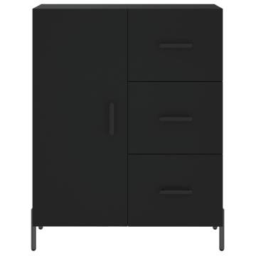 Stylish Highboard Black 69.5x34x180 cm – Durable Design