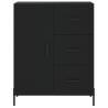 Stylish Highboard Black 69.5x34x180 cm – Durable Design