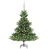 Nordmann Fir Artificial Christmas Tree LED&Ball Set Green 120cm Colour gold Size 120 x 96 cm Quantity in Package 1 Number of Branch Tips 