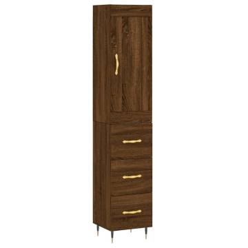 Stylish Highboard Brown Oak - Elegant Storage Solution