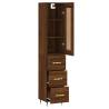 Stylish Highboard Brown Oak - Elegant Storage Solution