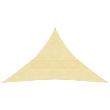 Sunshade Sail 3.5x3.5m Beige - HDPE UV Protection