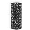 Elegant Black Leaves Umbrella Stand - Durable Steel Design