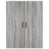 Stylish Highboard Grey Sonoma - 69.5x34x180 cm | HipoMarket