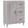 Stylish Highboard Grey Sonoma - 69.5x34x180 cm | HipoMarket