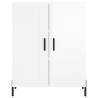 Stylish Highboard High Gloss White - 69.5x34x180 cm