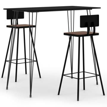 3 Piece Black Bar Set - Stylish & Durable Design | HipoMarket