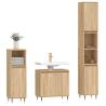 3 Piece Bathroom Cabinet Set Sonoma Oak - Stylish & Durable