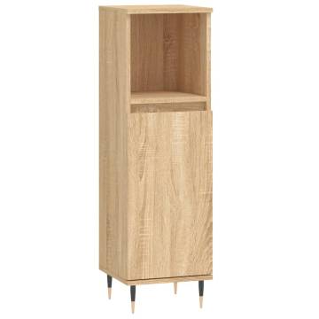 3 Piece Bathroom Cabinet Set Sonoma Oak - Stylish & Durable