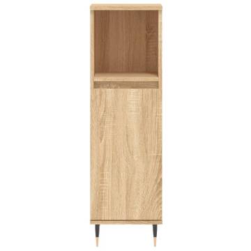 3 Piece Bathroom Cabinet Set Sonoma Oak - Stylish & Durable