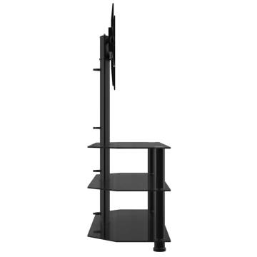 Corner TV Stand 3-Tiers for 32-70 Inch Black | HipoMarket UK