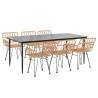 7 Piece Garden Dining Set - Durable Poly Rattan Furniture