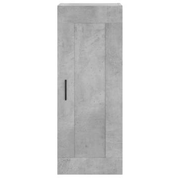 Stylish Highboard Concrete Grey 34.5x34x180 cm | Hipomarket