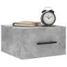 Wall-mounted Bedside Cabinets 2 pcs Concrete Grey - HipoMarket UK