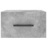 Wall-mounted Bedside Cabinets 2 pcs Concrete Grey - HipoMarket UK