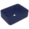 Luxury Dark Blue Ceramic Wash Basin | 41x30x12 cm