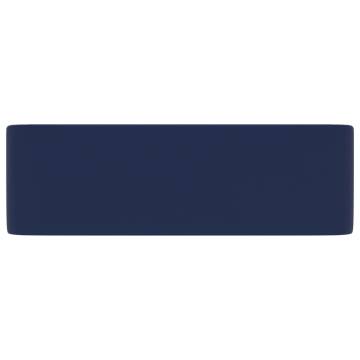 Luxury Dark Blue Ceramic Wash Basin | 41x30x12 cm