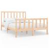 Bed Frame Solid Wood Pine 140x190 cm | Stylish & Sturdy Design