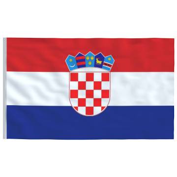 Croatia Flag and Pole 5.55m Aluminium - Durable & Adjustable