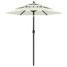 3-Tier Parasol with Aluminium Pole - Sand 2 m | Hipo Market