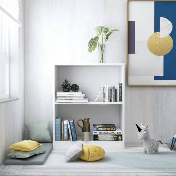 Bookshelf White 60x24x76 cm - Stylish & Functional Storage