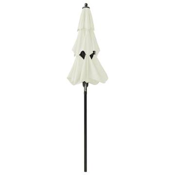 3-Tier Parasol with Aluminium Pole - Sand 2 m | Hipo Market