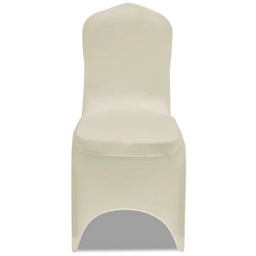 Chair Cover Stretch Cream - 18 Pcs for Elegant Events