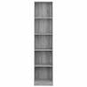 5-Tier Book Cabinet Grey Sonoma - Stylish Storage Solution