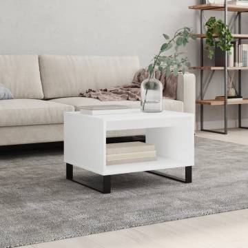 Elegant White Coffee Table - 60x50x40 cm | Hipomarket UK