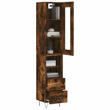 Highboard Smoked Oak - Stylish Storage Solution | HipoMarket