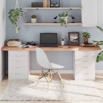 Light Brown Solid Oak Table Top - 220x40 cm | Hipo Market