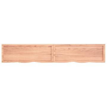 Light Brown Solid Oak Table Top - 220x40 cm | Hipo Market