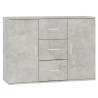 Concrete Grey Sideboard - Stylish Storage Solution | HiPoMarket