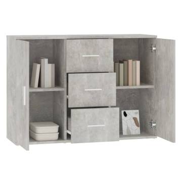 Concrete Grey Sideboard - Stylish Storage Solution | HiPoMarket