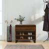 Elegant Brown Oak Shoe Cabinet - 70x36x60 cm | HipoMarket