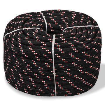 Marine Rope Polypropylene 8 mm 500 m Black | HipoMarket