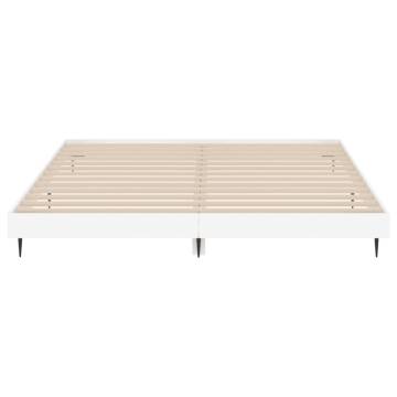 Bed Frame White 120x200 cm - Quality Engineered Wood