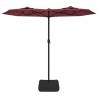 Double-Head Parasol Bordeaux Red - 316x240 cm | Hipo Market