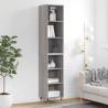 Highboard Grey Sonoma 34.5x32.5x180 cm Engineered Wood Colour grey sonoma Quantity in Package 1 Model 3 shelves 