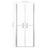 Shower Door Clear ESG 91x190 cm - Elegant & Functional