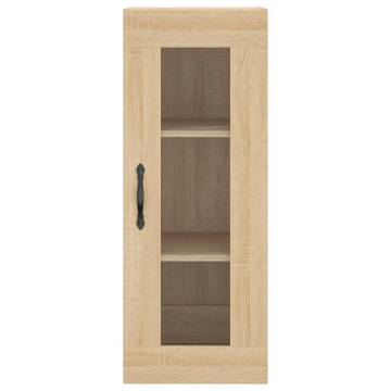 Stylish Highboard Sonoma Oak - 34.5x34x180 cm | HipoMarket