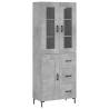 Elegant Highboard in Concrete Grey – Stylish Storage Solution